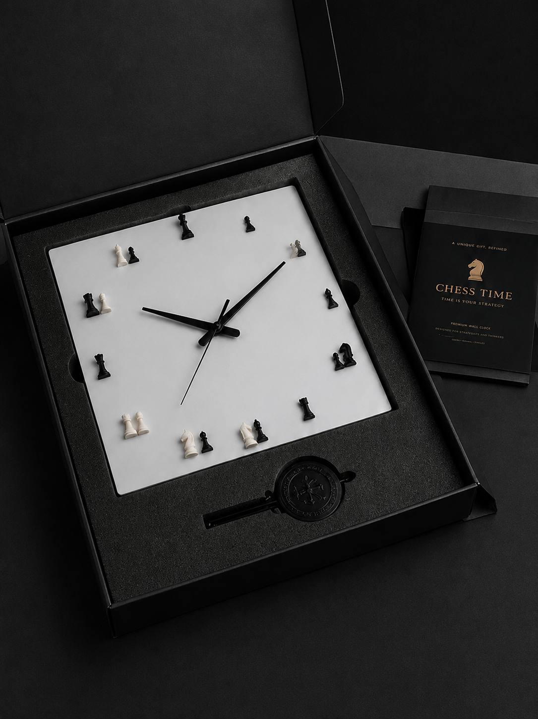 CHESS TIME™ Luxury Chess Wall Clock