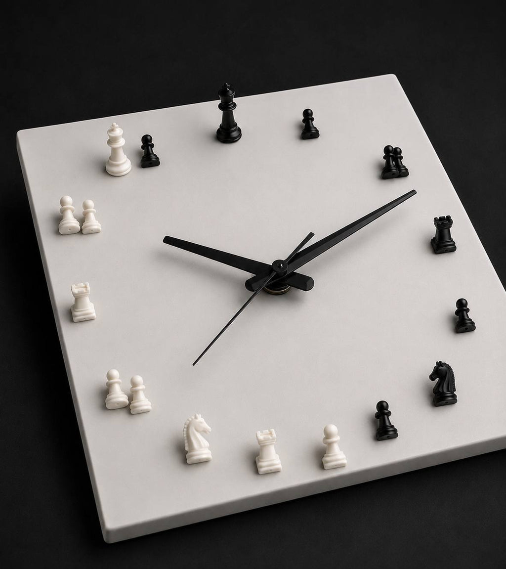 CHESS TIME™ Luxury Chess Wall Clock