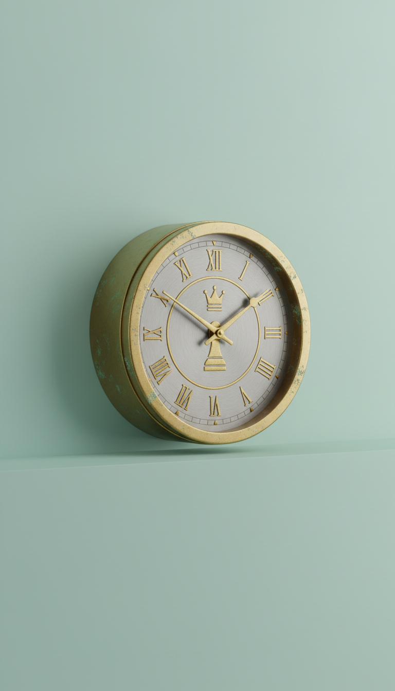 Horloge murale laiton massif