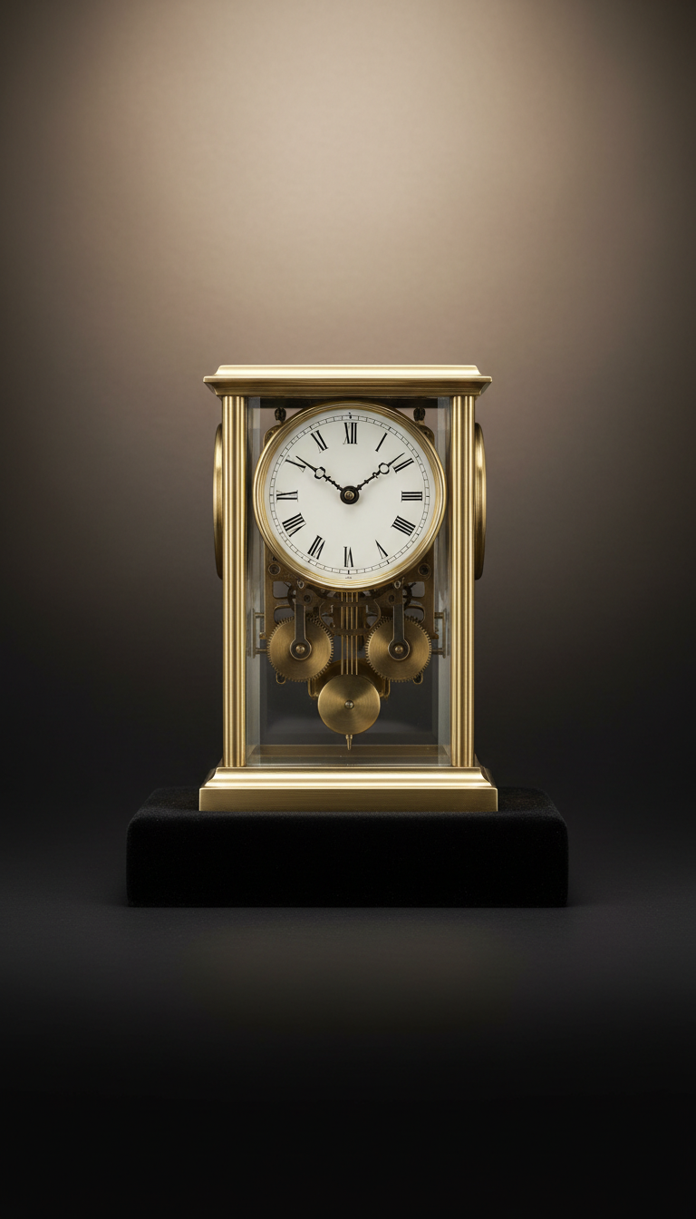 Horloge échecs finition duo mat et brillant